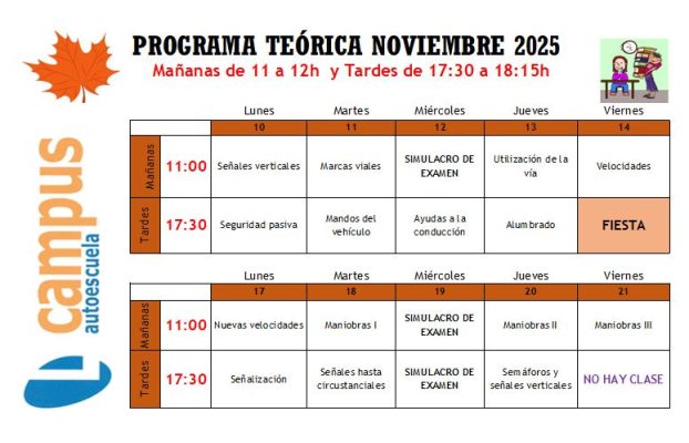 TEMARIO CLASES TEÓRICAS